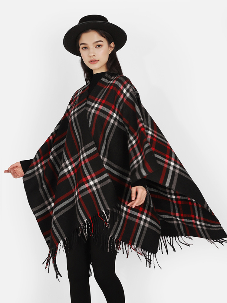 Mens Fashion Poncho - 겨울 여성 남성 스카프 레이어드 판초