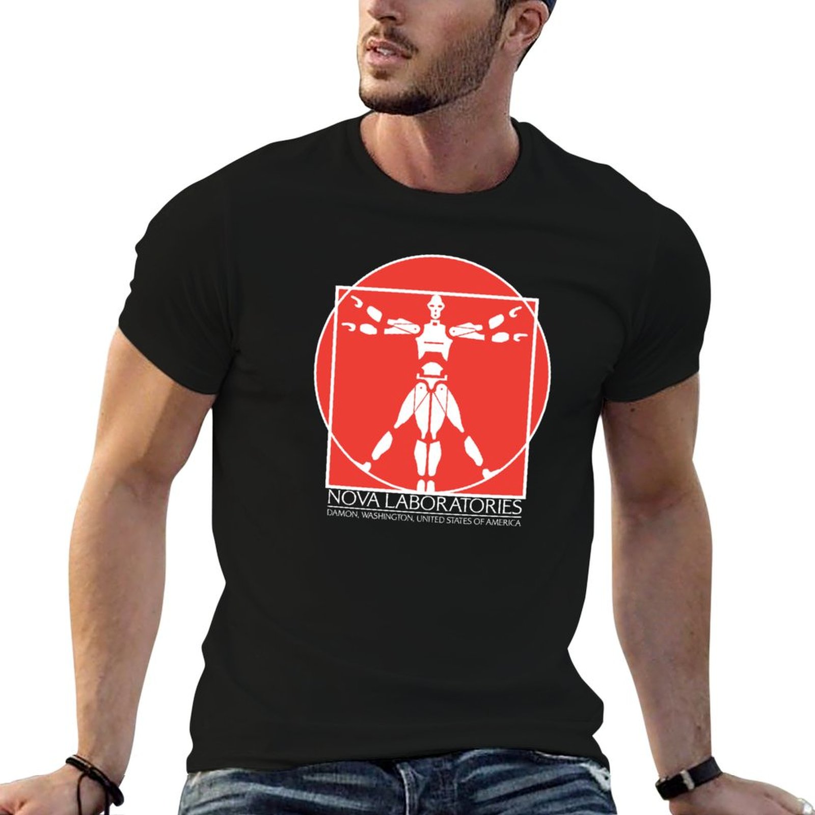 Men'S Fashion Nova Shirts - Nova Laboratories Text 02 티셔츠 패션