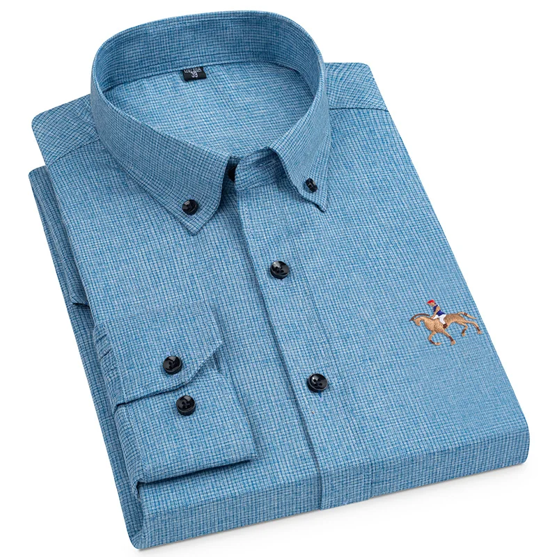 Dress Shirt Non-Iron - 아이스 슬릭 남성용 긴팔 원피스 셔츠,