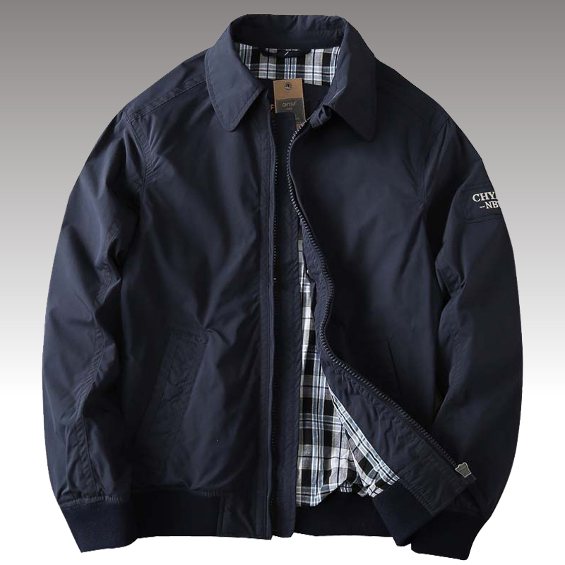 Mens Fashion Bomber Jacket - 봄 캐주얼 솔리드 패션 슬림 봄버