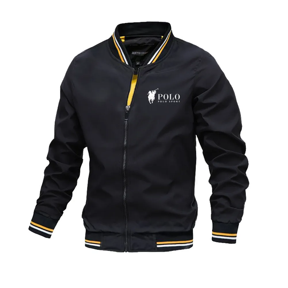 Mens Fashion Bomber Jacket - 2026 봄 여름 블랙 캐주얼 슬림핏