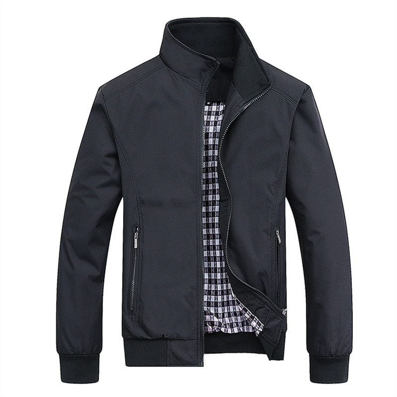 Mens Fashion Bomber Jacket - 새로운 봄 가을 캐주얼 솔리드 패션