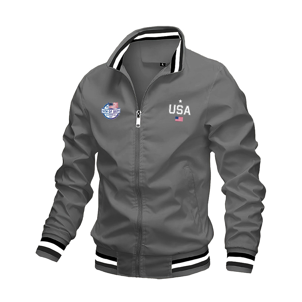남성용 고품질 패션 캐주얼 미국 레터 그래픽 프린트 아 - Mens Fashion Bomber Jacket 리뷰 및 가격