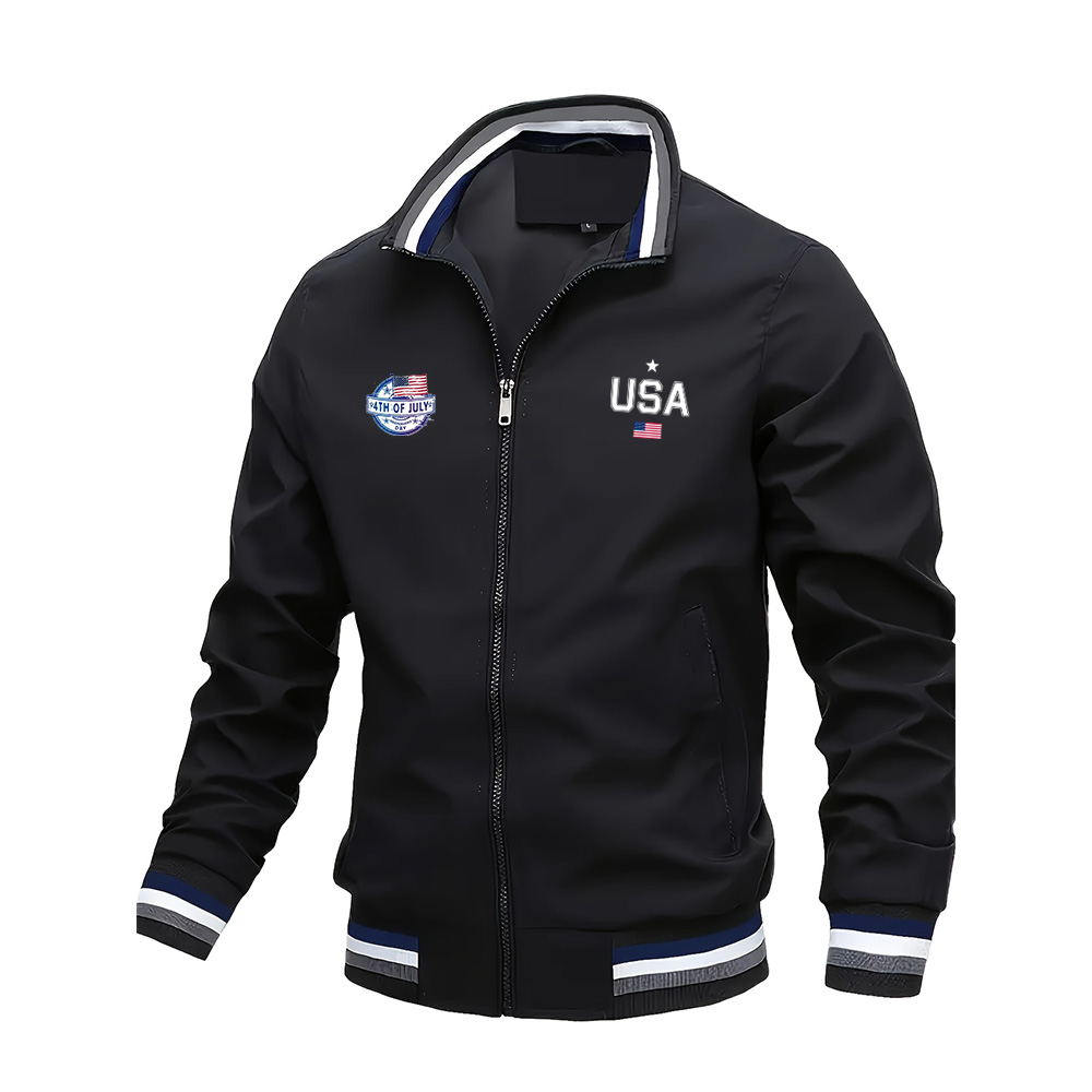 남성용 고품질 패션 캐주얼 미국 레터 그래픽 프린트 아 - Mens Fashion Bomber Jacket 리뷰 및 가격
