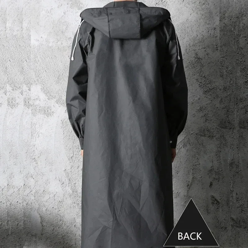 성인 방수 긴 비옷, 블랙 패션, 남성 후드 비옷, 야 - Mens Fashion Poncho 리뷰 및 가격