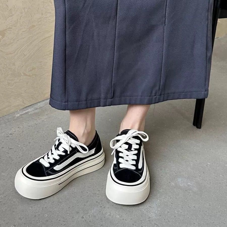2024 두꺼운 밑창과 높은 내부 높이를 가진 새로운  - Vans Shoes Old Skool 리뷰 및 가격