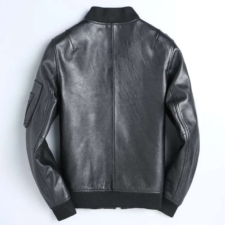 YR 클래식 Ma-1 공군 가죽 재킷, 블랙 폭격기 소 - Mens Fashion Bomber Jacket 리뷰 및 가격