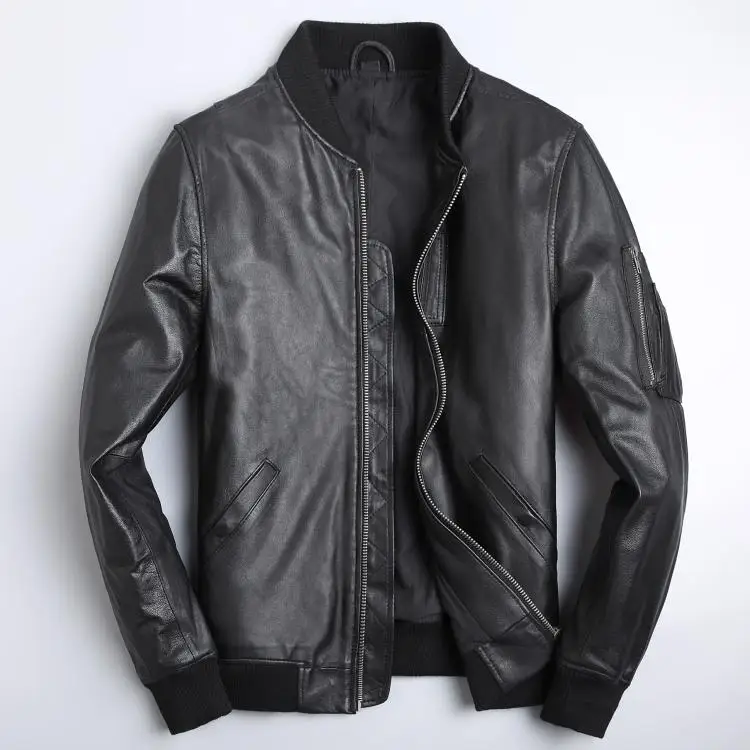 YR 클래식 Ma-1 공군 가죽 재킷, 블랙 폭격기 소 - Mens Fashion Bomber Jacket 리뷰 및 가격