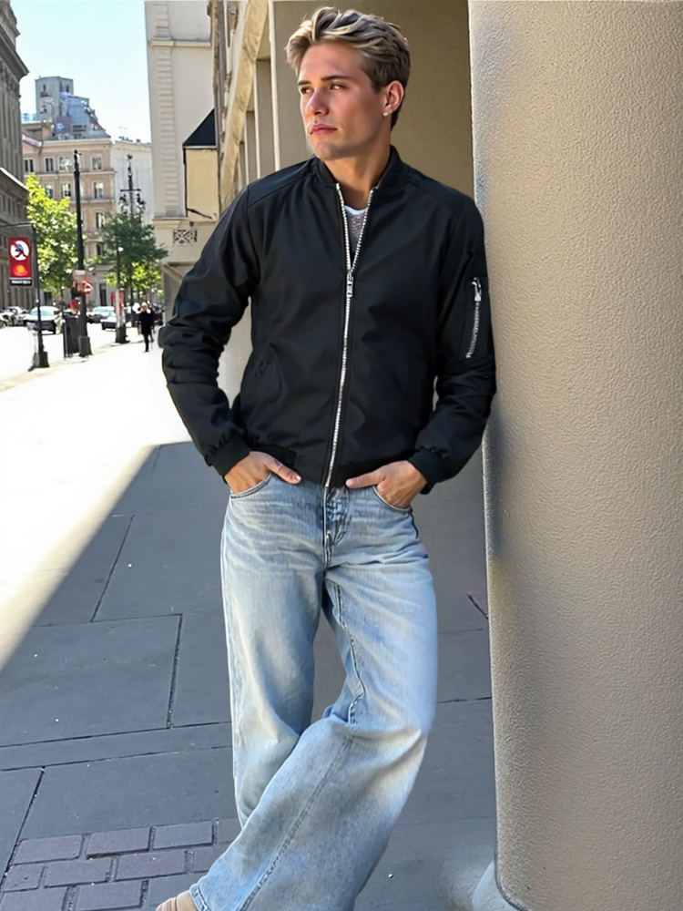 봄 가을 남성용 윈드브레이커 재킷 캐주얼 경량 재킷 남 - Mens Fashion Bomber Jacket 리뷰 및 가격