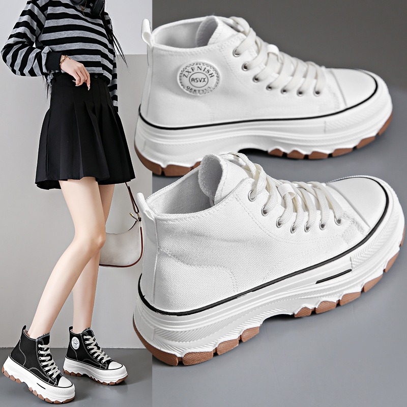 2024 새로운 여성 하이 탑 스니커즈 레이스 업 캐주 - Vans Shoes Old Skool 리뷰 및 가격