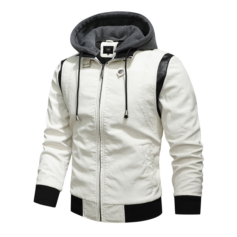 가을 겨울 폭격기 가죽 자켓 남자 전갈 자수 후드 자켓 - Mens Fashion Bomber Jacket 리뷰 및 가격