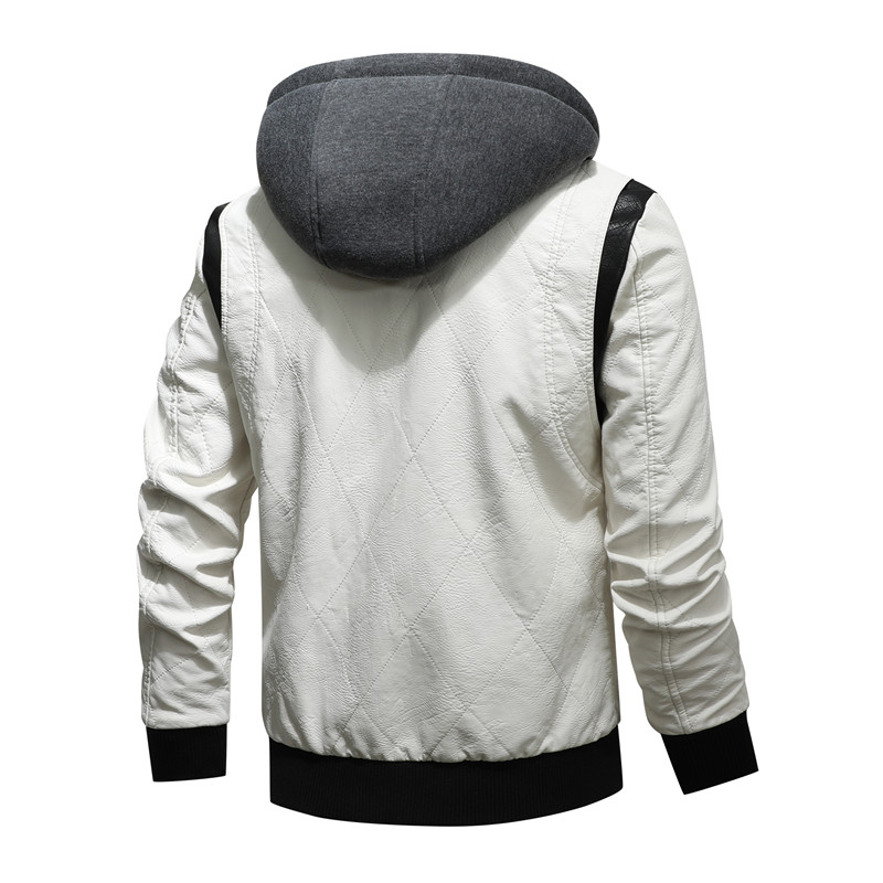 가을 겨울 폭격기 가죽 자켓 남자 전갈 자수 후드 자켓 - Mens Fashion Bomber Jacket 리뷰 및 가격