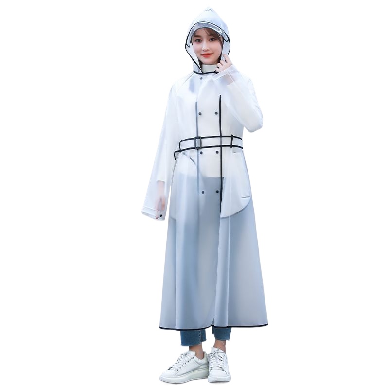 패션 싱글 투명 우비 긴 후드 레인 판초 야외 하이킹  - Mens Fashion Poncho 리뷰 및 가격