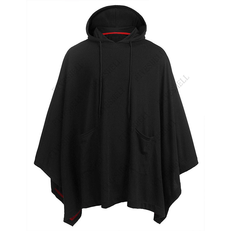 남녀공용 캐주얼 후드 판초 케이프 망토, 패션 코트,  - Mens Fashion Poncho 리뷰 및 가격