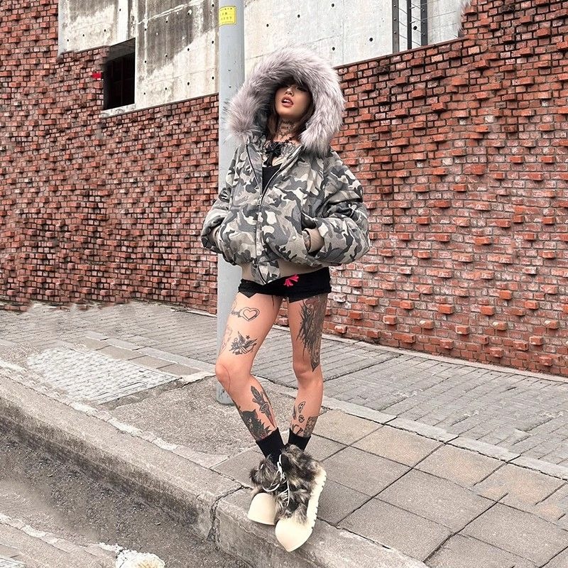 남성용 재킷 워시드 카모플라주 래글런 슬리브 후드 퍼  - Mens Fashion Bomber Jacket 리뷰 및 가격